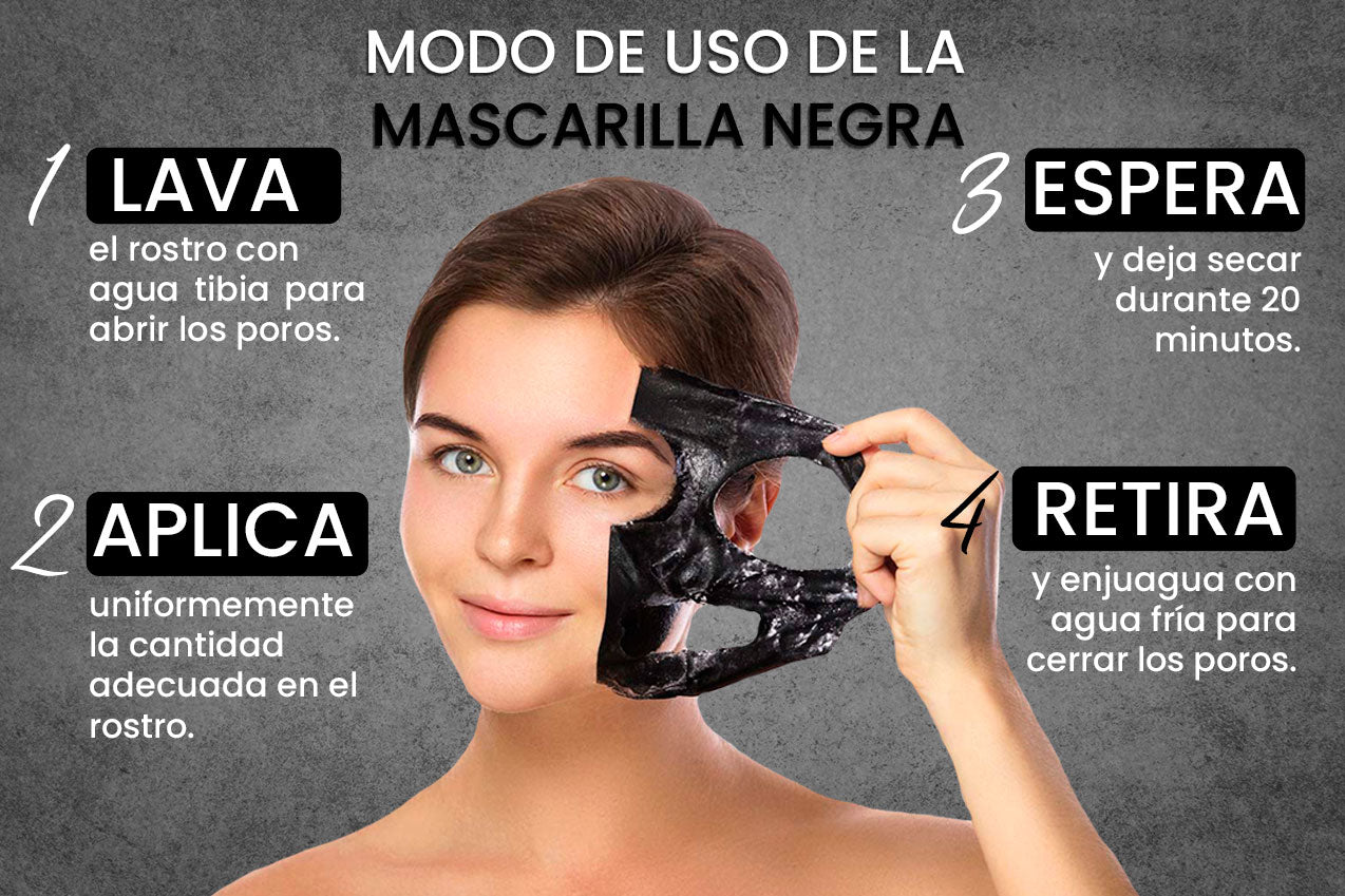Imagencit Mascarilla Negra de Carbón Activado – Limpieza profunda y piel libre de impurezas