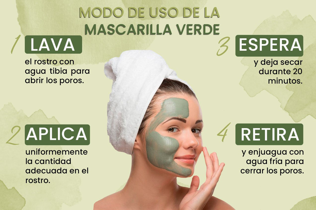 Mascarilla Verde de Algas y Aguacate – Hidratación, frescura y nutrición para tu piel
