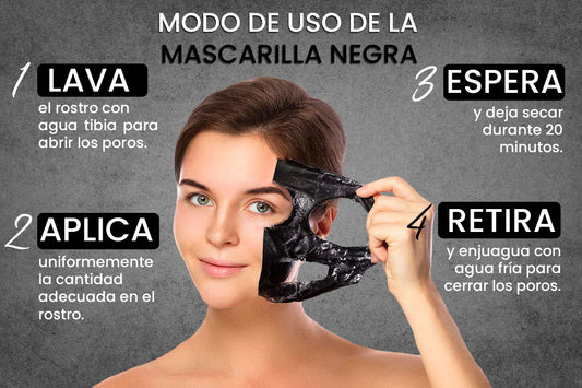 Imagencit Mascarilla Negra de Carbón Activado – Limpieza profunda y piel libre de impurezas