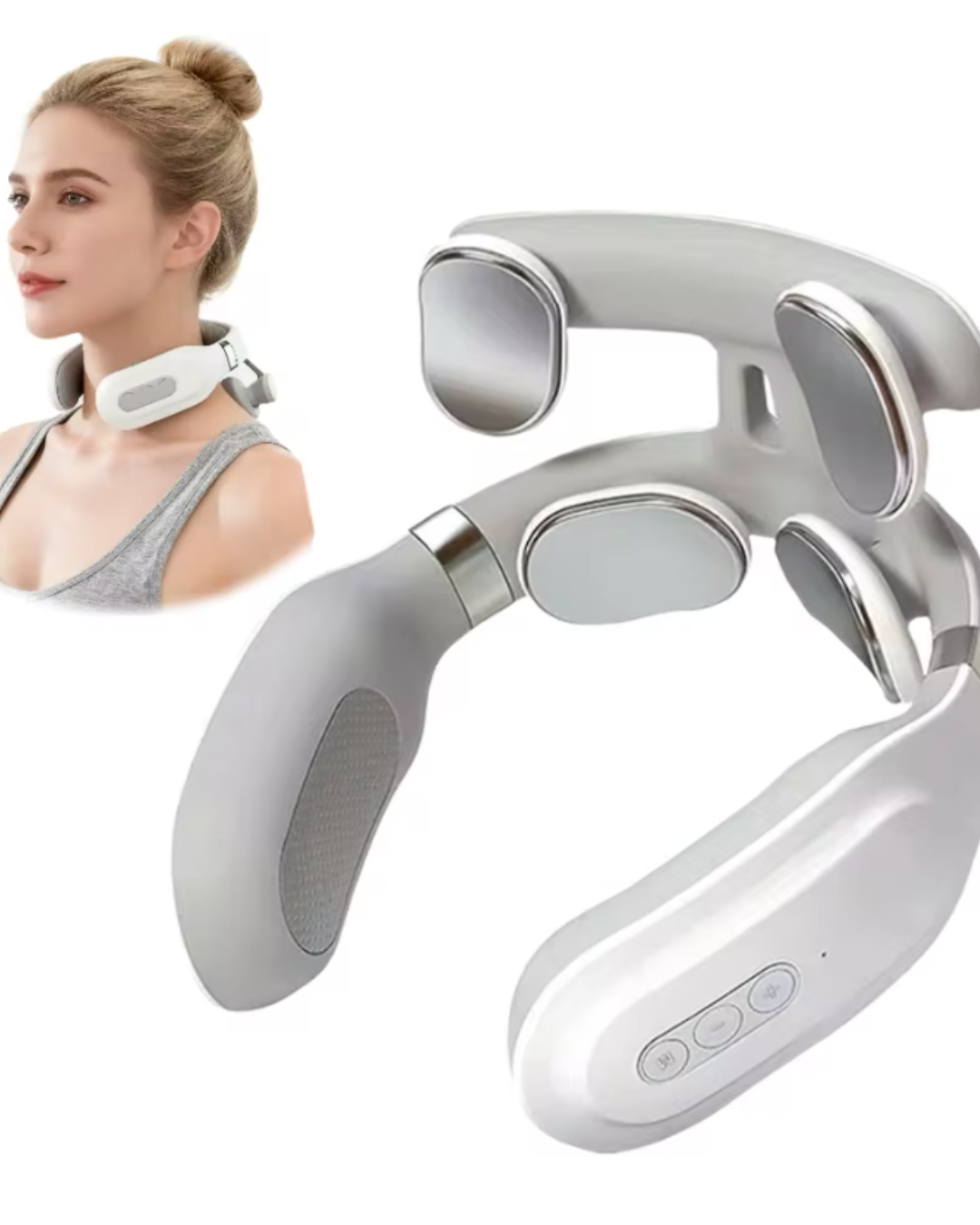 NeckTherapy 4D™ — Masajeador Cervical Inteligente